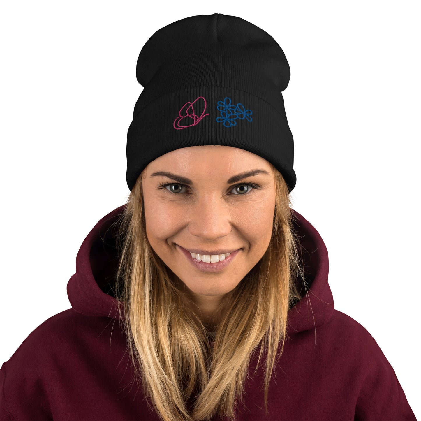 Butterfly Embroidered Beanie (NS042)