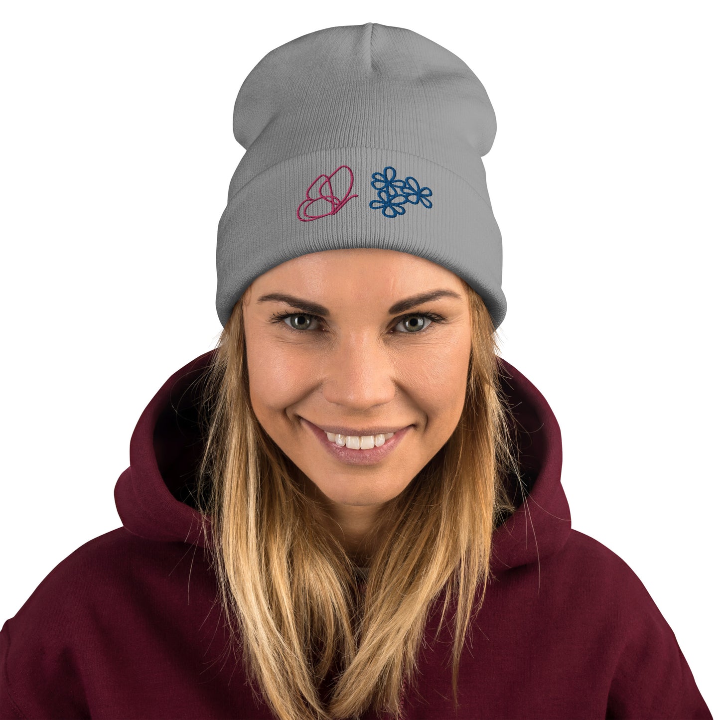 Butterfly Embroidered Beanie (NS042)