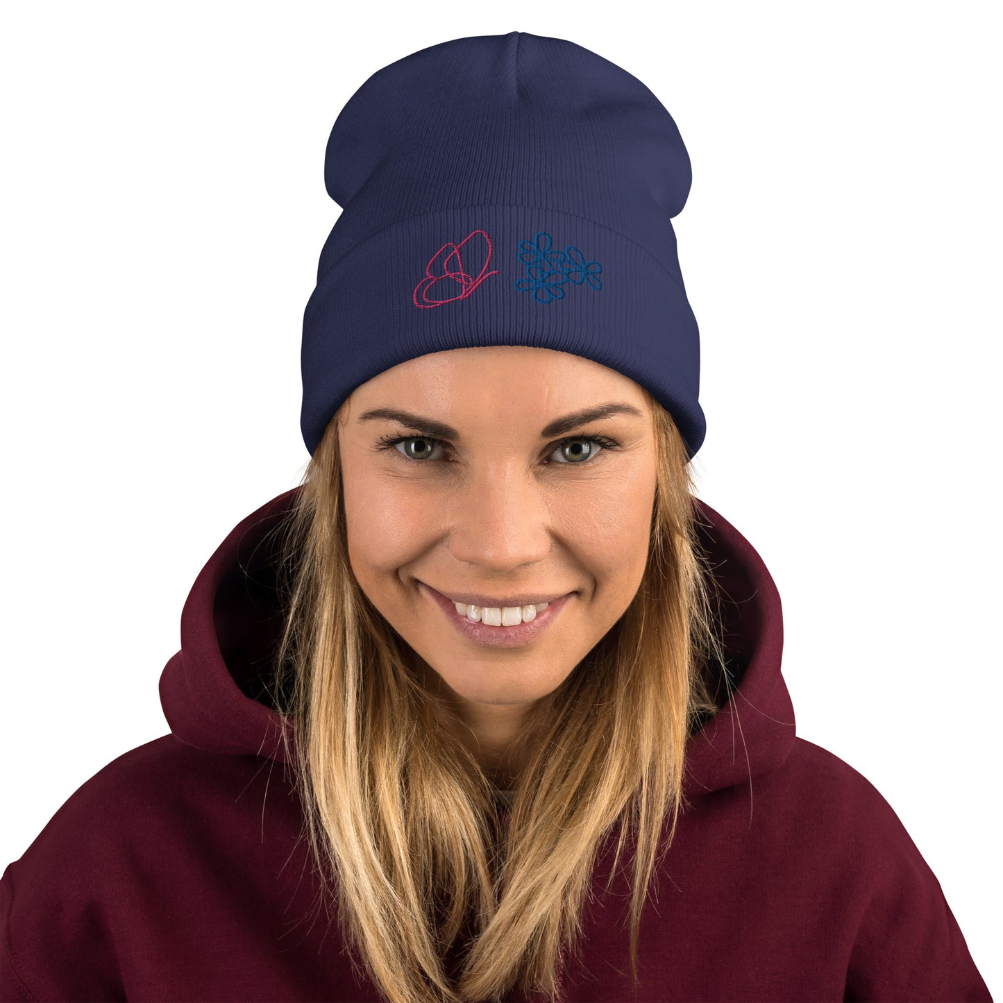 Butterfly Embroidered Beanie (NS042)