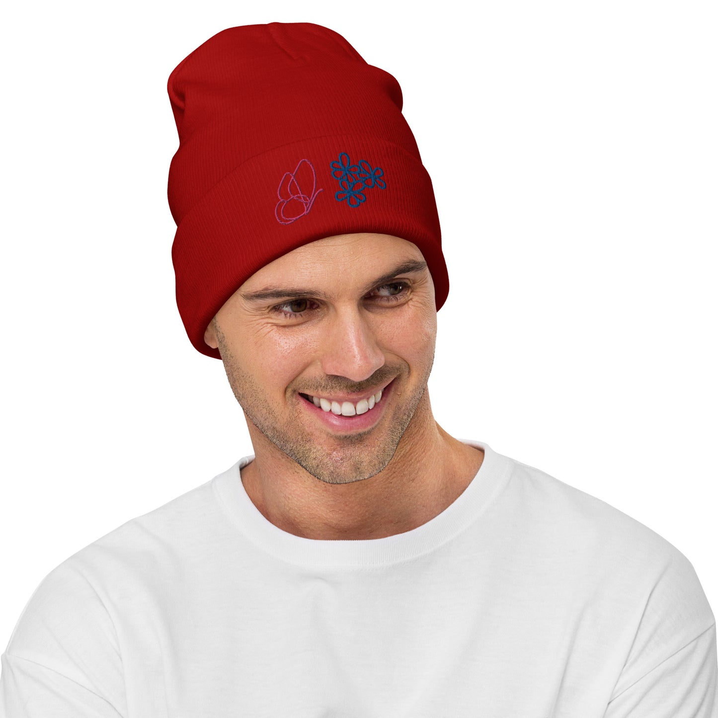 Butterfly Embroidered Beanie (NS042)